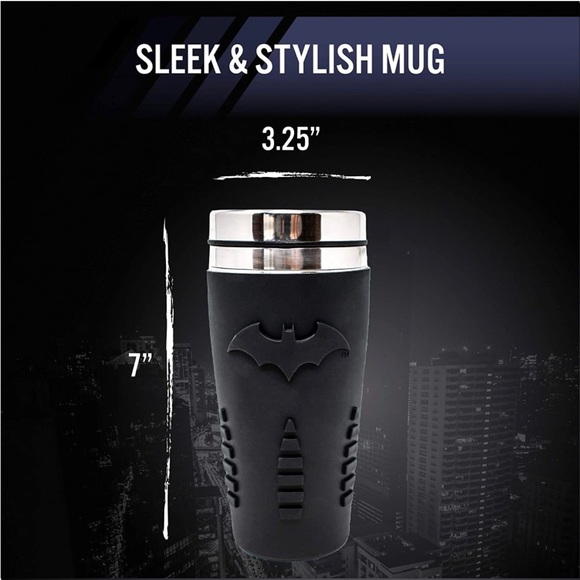 COPY - Paladone Batman Travel Mug with Silicone Grip Officially Licensed DC Co… - Picture 2 of 5